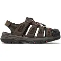 SKECHERS for man. 204111 Tresmen Sandals - Brown Outseen (44), 1 to 3 cm, Velcro, Casual, Sport, Outdoor