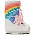 Moon Boot for girl. 80D3400270 Icon Unicorn Boots white (23/26), Flat, Laces, Casual, children's fashion