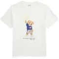 Ralph Lauren for boy. 323979103002 Cotton T-shirt with white Polo Bear (8años=136/138cm), Casual, Short sleeve, children's fashion