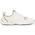 Michael Kors for woman. 43T5RLFS3E Riley Trainer leather shoes white (39), Flat, Laces, Casual