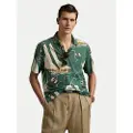 Ralph Lauren for man. 710971786001 Classic Fit Sailboat green polo shirt (M), Casual, Cotton, Short sleeve