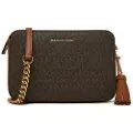 Michael Kors for woman. 32F8GF5M2B Medium brown Jet Set shoulder bag (OSFA), Casual, Canvas