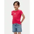 Calvin Klein Jeans Glitter Slim Fit Kortarmet T-skjorte