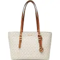 Michael Kors for woman. 30T5GQNT2B Beige monogrammed tote bag (OSFA), Casual, PVC