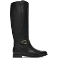 Ralph Lauren for woman. 802967769001 Brooke II burnished leather boots black (37), Flat, Zip, Casual