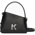 Karl Lagerfeld for woman. A3W30289 Mini Geo Shoulder Bag black (OSFA), Casual, Leather