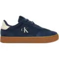 Calvin Klein Jeans for man. YM0YM01300 Blue suede trainers (43), Flat, Laces, Casual