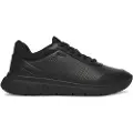 Hugo Boss for man. 50548718 Leather trainers black (43), Flat, Laces, Casual