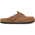 Birkenstock Boston Soft Footbed Suede Leather Sandaler brun