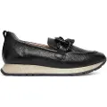 Hispanitas for woman. HI254238 Leather Moccasins Kansas Bolero black (39), Flat, 1 to 3 cm, None, Casual