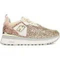 Liu Jo for woman. BF5009TX007S3811 Trainers with platform and pink glitter (40), 3 to 5 cm, Laces, Casual