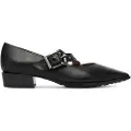 Hispanitas for woman. HI254196 Turin leather shoes black (38), 3 to 5 cm, Buckle, Casual, Party, Classic
