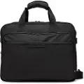 Tommy Hilfiger for man. AM0AM13466 Briefcase with black metallic logo (OSFA), Casual, Polyester