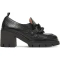Hispanitas for woman. HI254331 Zurich Leather Moccasins black (40), 5 to 8 cm, None, Casual, Classic