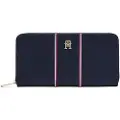 Tommy Hilfiger for woman. AW0AW17954 Marine Icon Wallet (OSFA), Casual, Polyamide, Navy