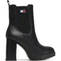 Tommy Hilfiger for woman. EN0EN02831 Elegant Leather Ankle Boots black (36), 5 to 8 cm, None, Casual