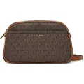 Michael Kors for woman. 32F5GJ6C5B Jet Set camera shoulder bag small with brown logo (OSFA), Casual, Leather