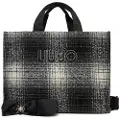 Liu Jo for woman. 2F5027-T6089 Large tote bag with black animal print (OSFA), Casual, Polyester