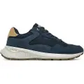 HOFF for man. 22535609 City Mkii navy leather trainers (46), Blue, Flat, Laces, Casual