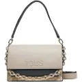 Tous for woman. 2002287644 Audree Kaos Icon taupe medium messenger bag (OSFA), Casual, Polyurethane
