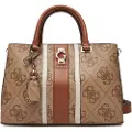 GUESS for woman. HWSO7838060 Erenia handbag with logo 4G brown (OSFA), Casual, Polyurethane