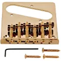 Gear4Music Guitarworks 6-sadels Gitarbro Gullfarget