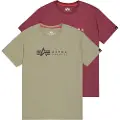 Alpha industries Label 2 Pack Kortarmet T-skjorte