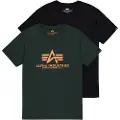 Alpha industries Basic Kortarmet T-skjorte 2 Enheter