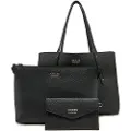 GUESS for woman. HWPG9648230 Brentone Tote black (OSFA), Casual, Polyurethane