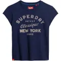 Superdry Indigo Workwear Cap Kortarmet T-skjorte
