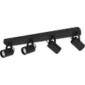 Eglo Sorego, Overflateegnet, GU10, 4 ampuller, LED, 250 lm, Sort