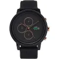 Lacoste for man. 2011247 Analogue Watch 12.12 Chrono black (OSFA), Casual, Silicone, Strap