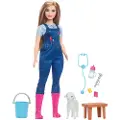 Barbie Yrker Med Tilbehør. Du Kan Være Dyrelege På Landet