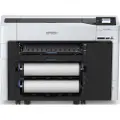 Epson SureColor SC-T3700D - 24 storformatsskriver - farge - ink-jet - Rull (61 cm) - 2400 x 1200 dpi - inntil 130 kvm/time (mono) / inntil 130 kvm/time (farge) - USB, Wi-Fi, Gigabit LAN - kutter