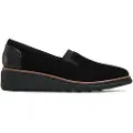 Clarks Shoes for woman. 26155819 Sharon leather shoes black (39.5), 1 to 3 cm, None, Casual