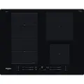 Whirlpool iXelium WF S2765 NE/IXL - Induksjonskomfyrtopp - 4 plater - Nisje - bredde: 56 cm - dybde: 48 cm - svart