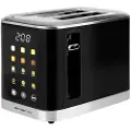 Emerio Brødrister med berøringskontroll og LED-display 800W - Svart