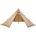 Vevor varmt telt for 4 personer, bærbart vintertipitelt med komfyruttak, vanntett lerretstelt, lette 4-sesongs lytelt for fotturer, fiske, backpacking, M-størrelse
