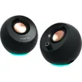Creative Labs Pebble Pro (svart, jack, USB-A/C, Bluetooth, digital forsterker, RGB-belysning)