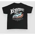 Key Street Racing Team Kids T-skjorte svart