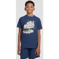 New Balance Fitness Centre Illustrated Graphic Kids T-skjorte blå