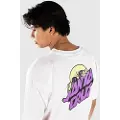 Santa Cruz Knibbs Alien Stacked Strip T-skjorte hvit
