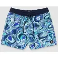 Volcom Lido Print Trunk 16 Boardshorts blå