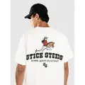A.Lab Stick Steeds Boxy T-skjorte hvit