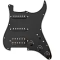 Gear4Music Gitarverk HSS Forhåndsinnstallert Plekterbrett Svart