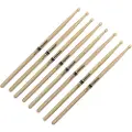 Promark Rebound 5B Hickory Drumsticks Acorn Wood Tip 2 Pair Value Bundle