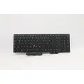 Lenovo Chicony - Erstatningstastatur for bærbar PC - bakbelysning - Tysk - svart - for ThinkPad L15 Gen 1 20U7, 20U8