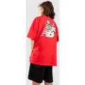 New Balance Sneaker Guy Back Graphic Kids T-skjorte rød