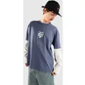 Quiksilver Mercury Layer Langermet T-skjorte blå