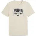 Puma Graphic Varsity Tee Men, Clothing, Alpine Snow, L